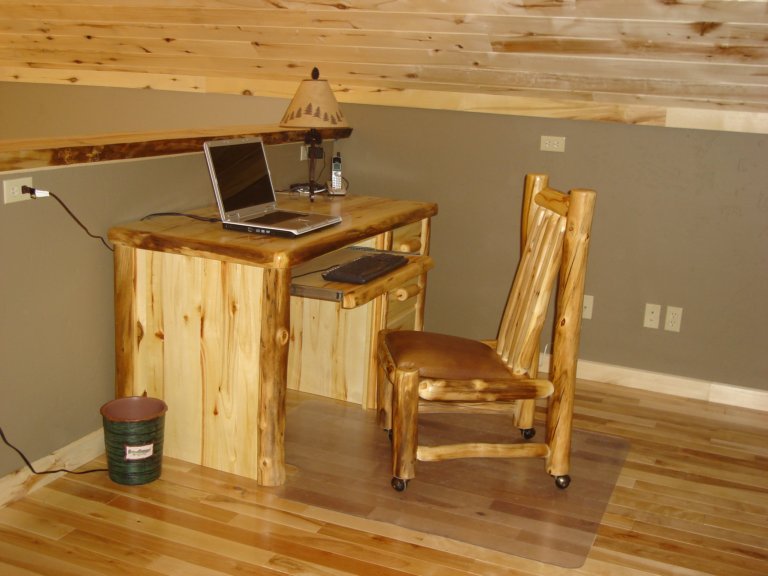 Aspen Log Office Desk Chair