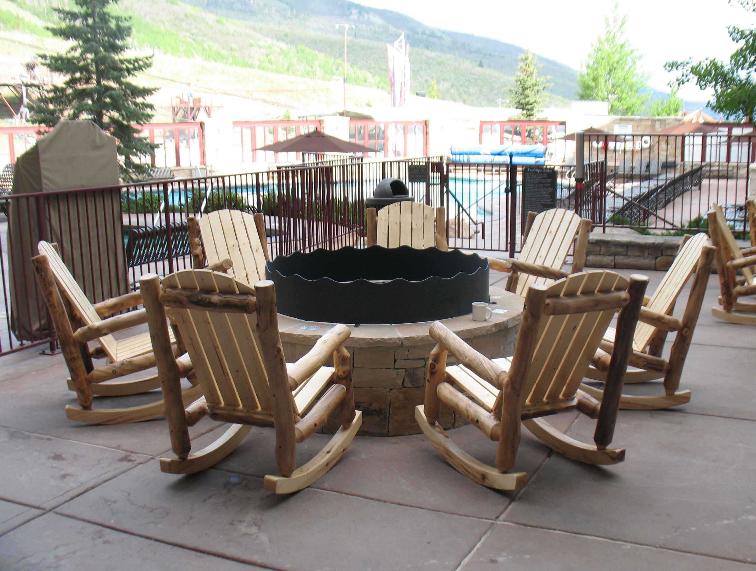 Aspen Log Outdoor Rocking Chair | Rustic Log Furniture of Utah
