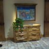 Aspen Log 60"W Log Front 6 Drawer Dresser