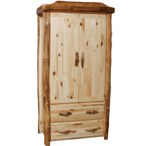 Aspen Log 2 Drawer Wardrobe