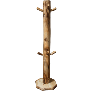 5" Diameter Natural Coat Tree