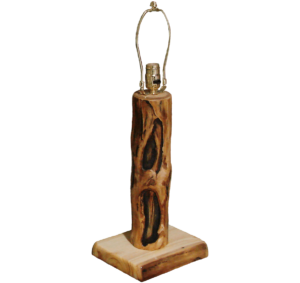 Aspen Log 4" Gnarly Table Lamp