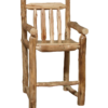Aspen Log Captain's Bar Chair