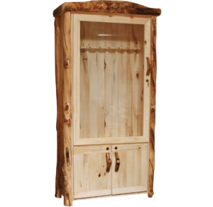 Aspen Log Lower Door Gun Cabinet