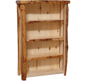 Aspen Log 60 Inch Tall Bookcase