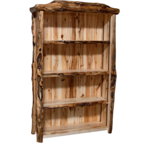 Aspen Log 75 Inch Tall Bookcase