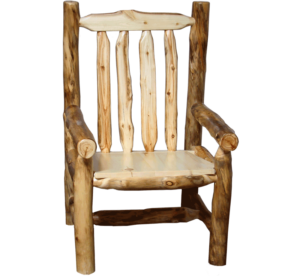 Aspen Log Captain's Chair