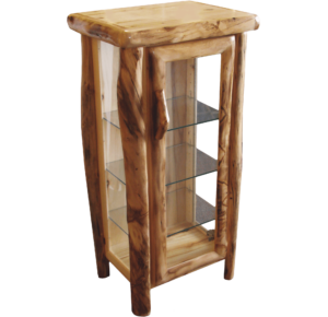 Aspen Log Curio Cabinet