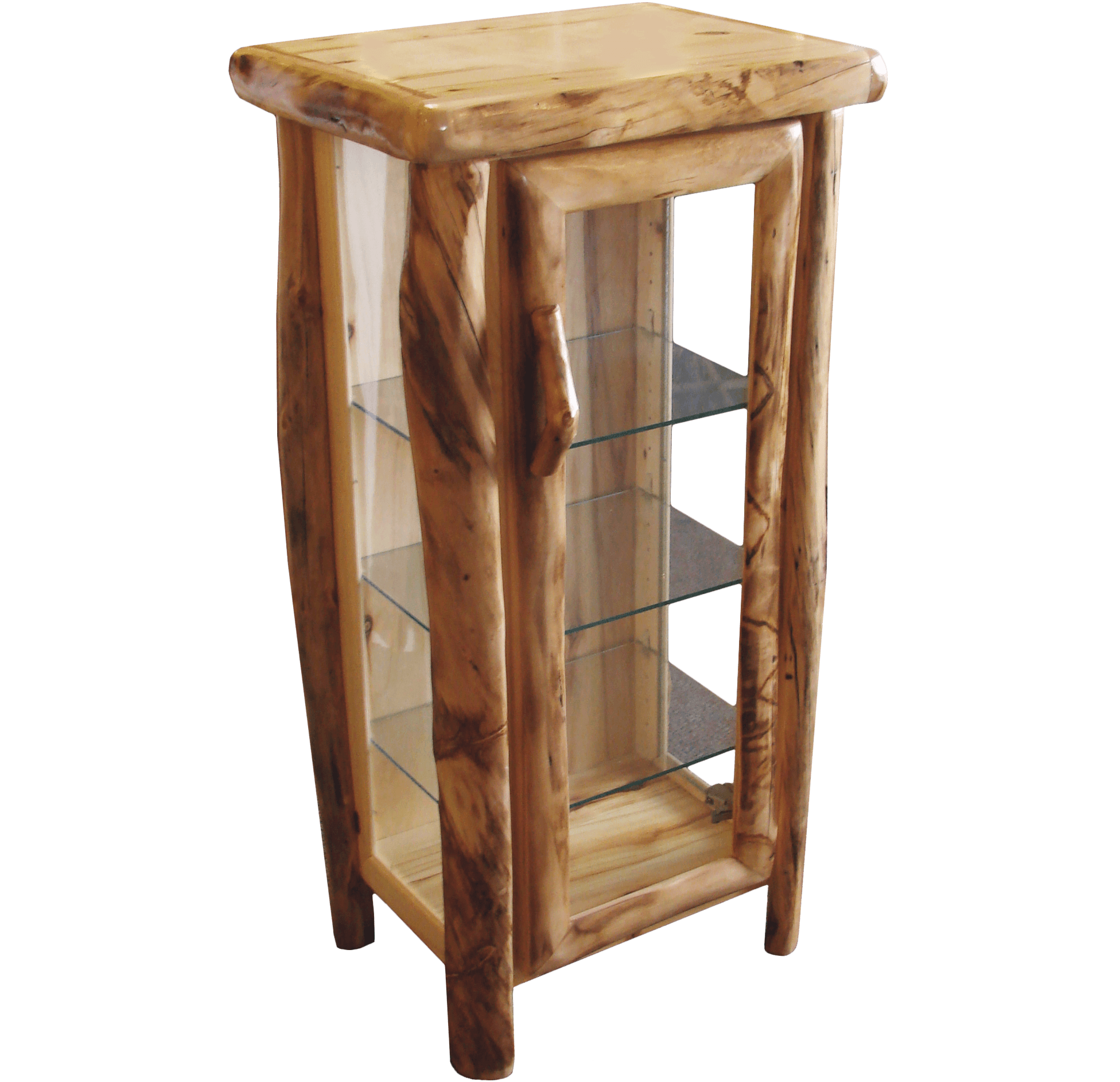 Display Cabinet Rustic Log Furniture Of Utah