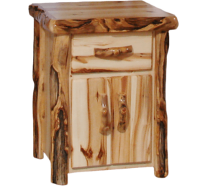 Aspen Log Tall Nightstand