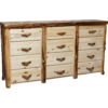 Aspen Log Dresser 12 Drawers