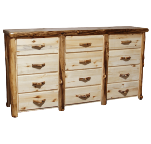 Aspen Log Dresser 12 Drawers