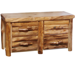 Aspen Log 4 Drawer Dresser Rustic Log Furniture Of Utah