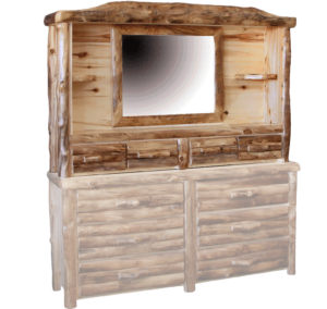 Aspen Log Dresser Hutch (dresser sold separately)