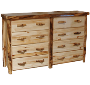 Aspen Log 8 Drawer Dresser