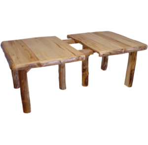 Aspen Log Leaf Table