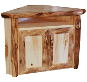 Aspen Log Corner TV Stand - 39"W