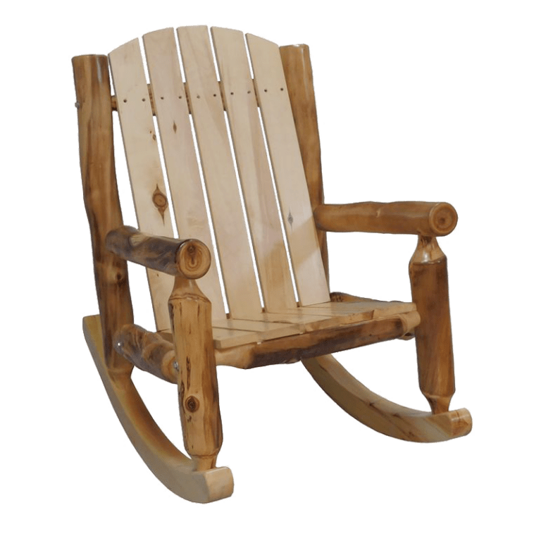 Aspen Outdoor Rocking Chair Rustic Log Furniture of Utah