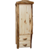 Aspen Log 27"W Flat Front 2 Drawer Wardrobe