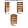 Door Bookcase Size Examples