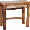 Aspen Log 36"W Flat Front Table Desk w/ Drawers