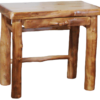 Aspen Log 36"W Log Front Table Desk w/ Drawers