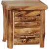 Aspen Log 24"W Log Front 2 Drawer Nightstand