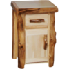 Aspen Log 21"W Flat Front Tall Nightstand