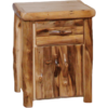 Aspen Log 24"W Log Front Tall Nightstand