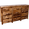 Aspen Log 84"W Log Front 12 Drawer Dresser