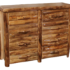 Aspen Log 60"W Log Front 8 Drawer Dresser