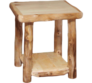 Aspen Log 24"W End Table