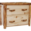 Aspen Log 39"W Flat Front 2 Drawer File Cabinet