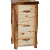 Aspen Log 24"W Flat Front 3 Drawer File Cabinet