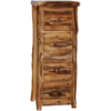 Aspen Log 24"W Flat Front 4 Drawer File Cabinet