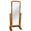 Aspen Log Natural Half Stand Cheval Mirror