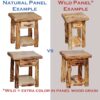 Natural vs Wild Panel - End Table