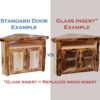 Standard vs Glass Insert