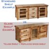 Standard vs Glass Shelf