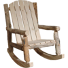 Aspen Log 28"W Outdoor Rocking Chair