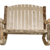 Aspen Log 48"W Outdoor Rocking Chair