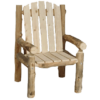 Aspen Log 28"W Outdoor Captain's Chair Bench