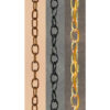 Rust, Black and Brass Chain Colors