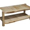 Aspen Log 24"x48" Outdoor Coffee Table