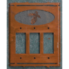 Metal Slate Triple Rocker Cover - Pinecone