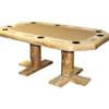 Aspen Log 42x72 Rectangular Poker Table