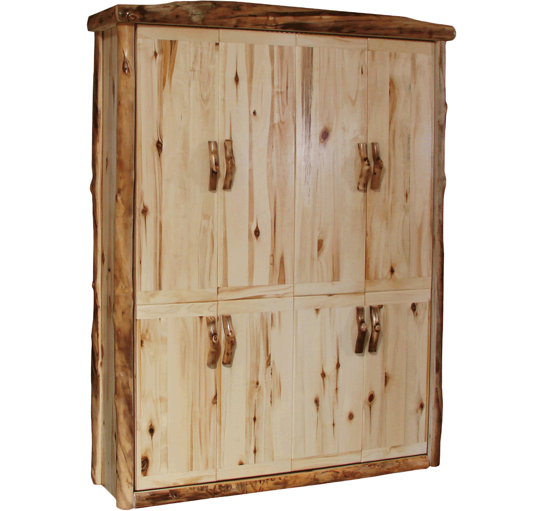 Aspen Log Murphy Bed Rustic Log Furniture of Utah