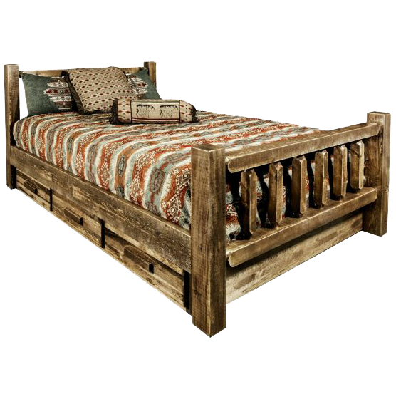 King Size Big Storage Bed In English Oak Light