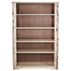 Skip-Peeled Pine Log Bookshelf Unfinished