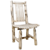 Skip-Peeled Pine Log Patio Chair Unfinished